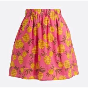 J Crew Factory Pineapple 🍍 mini skirt